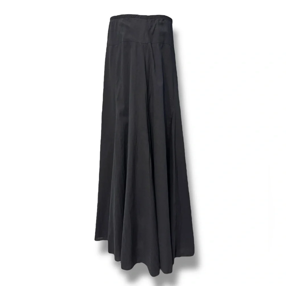 KAREN KANE Black Cotton Full Maxi Skirt - Picture 2 of 8